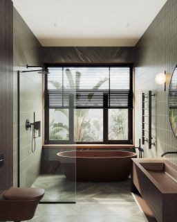 Душевая перегородка MaybahGlass MGD-695-6у 79см чёрный